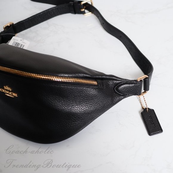 NWT Coach Pebble Leather Belt Bag Fanny Pack - Picture 6 of 10